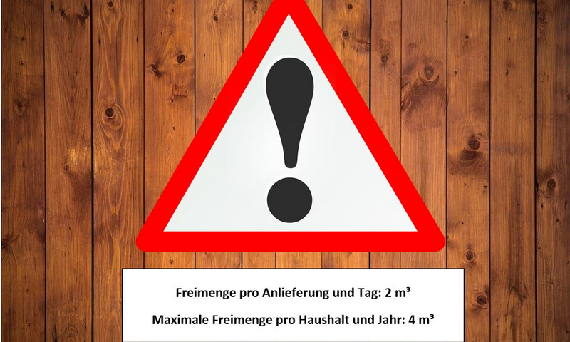 Mengengrenzen Altholz