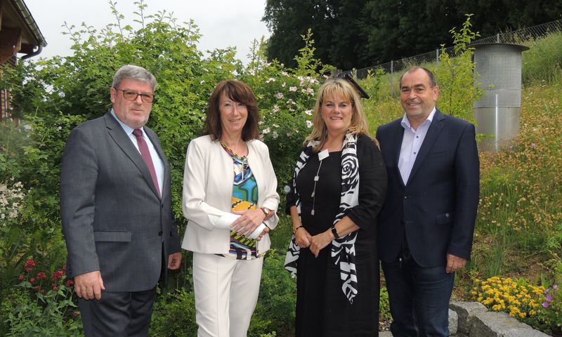 Bgm. Riedlbauer, Fr. Hofmayr, VBgm.in Huber, Ing. Kapsamer