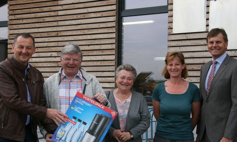 Bgm.Karl Mayr,Fam.Baumgarthuber,ASZ Leiterin Johanna Stinglmair,Obmann Bgm.Mag.Anton Silber