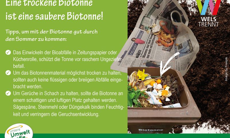 Tipps für eine Biotonnensammlung! Tipps für eine Biotonnensammlung!
